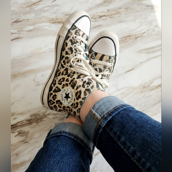Converse Shoes - Converse Women's Leopard Print High-Top Sneakers